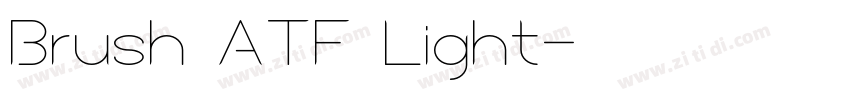 Brush ATF Light字体转换